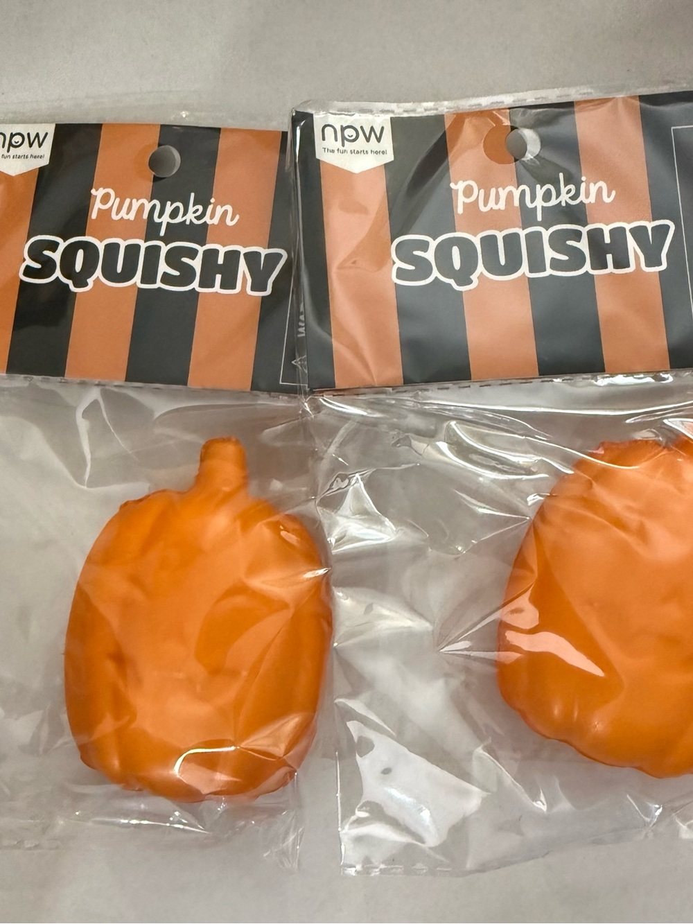 npw Pumpkin Squishy Toy - Orange